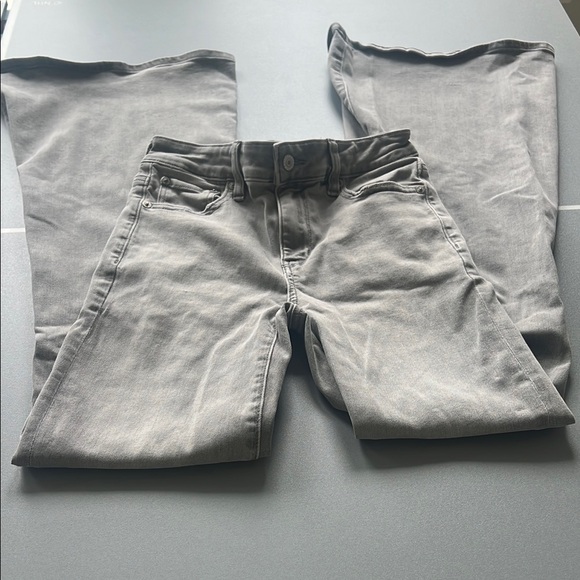 American Eagle Outfitters Gray Flare Wide Leg Jeans - Picture 2 of 5